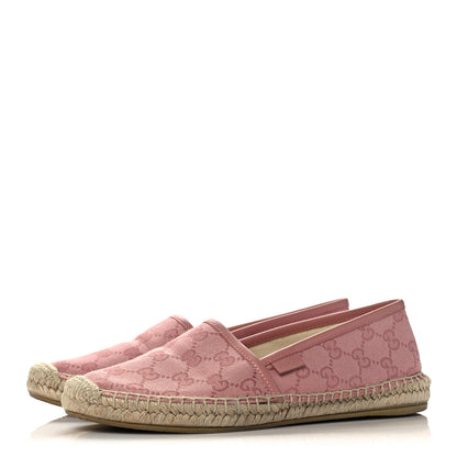 Gucci Monogram Espadrilles 36.5 Soft Pink 3 of 8