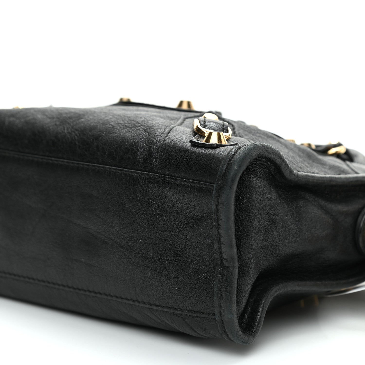 Balenciaga Agneau Classic Gold Hardware Mini City Black 9 of 10