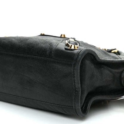 Balenciaga Agneau Classic Gold Hardware Mini City Black 9 of 10