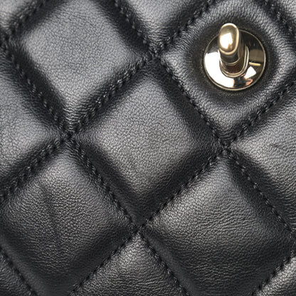 Chanel Lambskin Quilted Medium Trendy CC Flap Dual Handle Bag Black 16 of 16