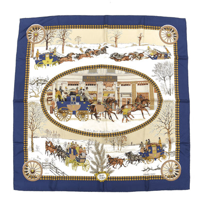 Hermes Silk L'hiver En Poste Scarf 90 1 of 7