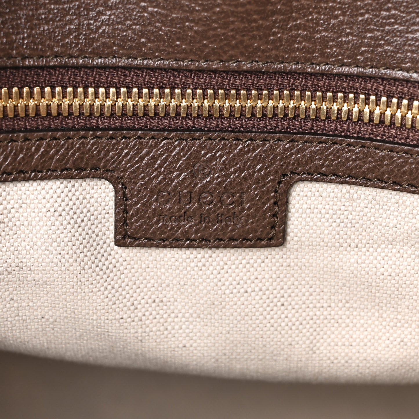 Monogram Jumbo GG Textured Dollar Calfskin Web Tote Bag Camel Ebony New Acero