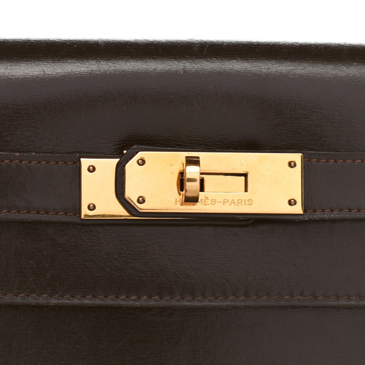 Hermes Box Kelly Sellier 32 Chocolate 7 of 18