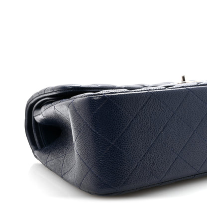 Chanel Caviar Quilted Jumbo Double Flap Navy Blue 9 of 11
