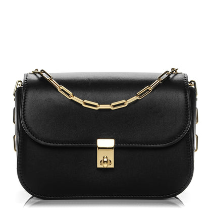 Valentino Garavani Vitello Chain Flap Bag Black 1 of 6