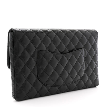 Chanel Caviar Quilted Flap Clutch Black 3 of 8