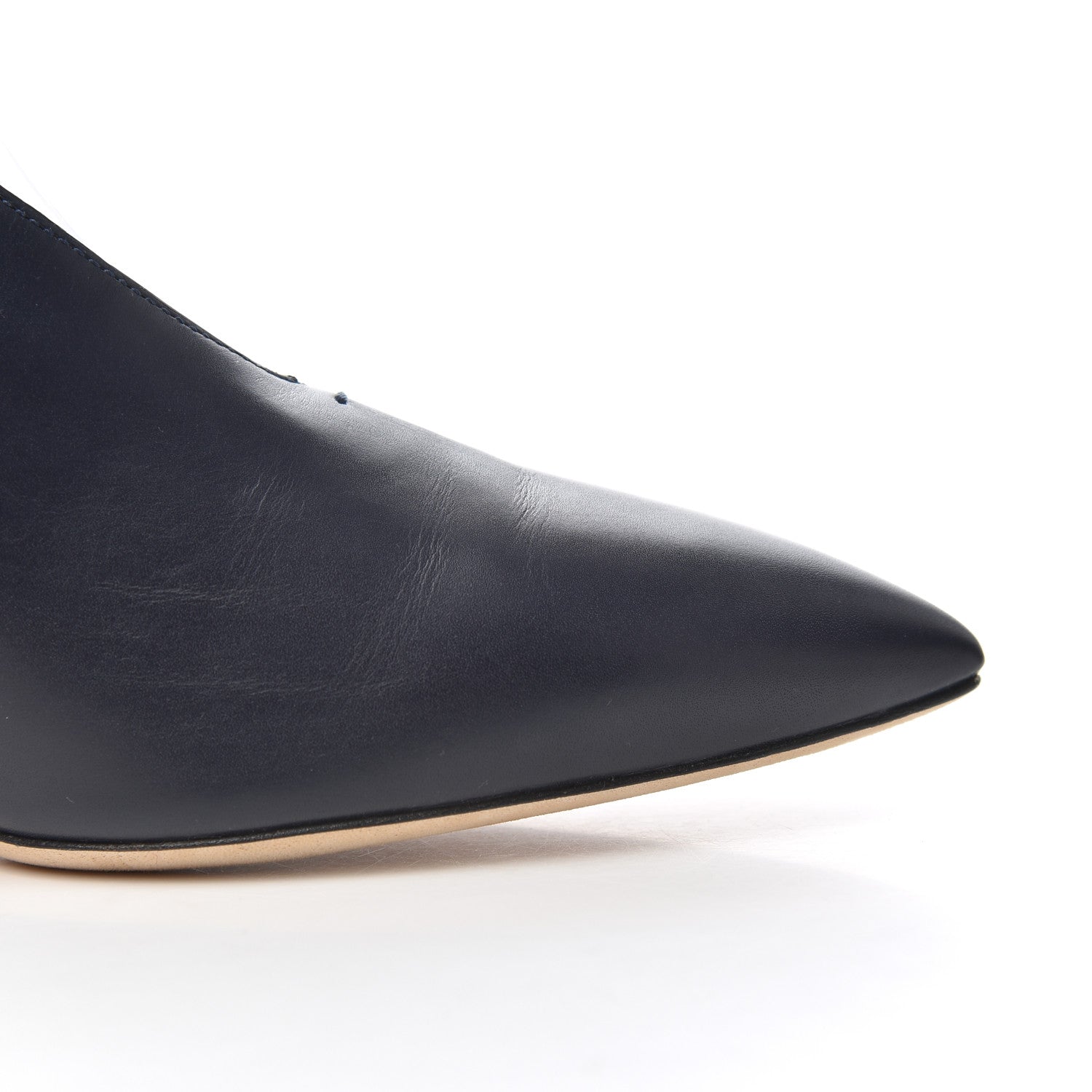 Jimmy Choo Calfskin Lark 65 Ankle Strap Pumps 37.5 Navy Blue 10 of 16