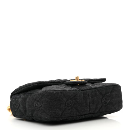 Chanel Denim Quilted Medium Funky Town Flap Black 4 of 11