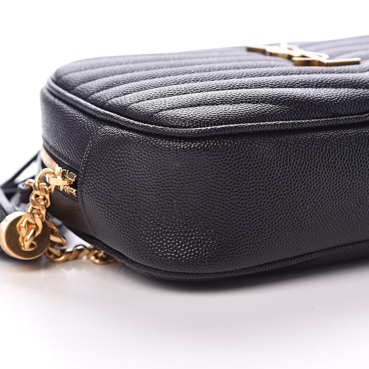 Grain De Poudre Matelasse Monogram Mini Lou Camera Bag Black