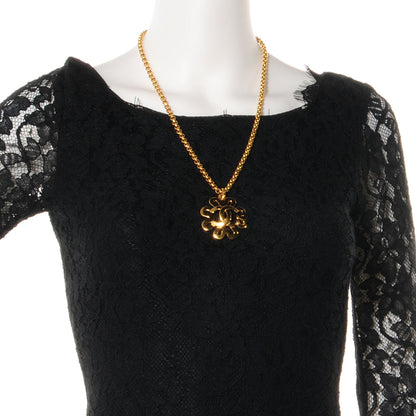 Chanel CC Chain Pendant Long Necklace Gold 2 of 6