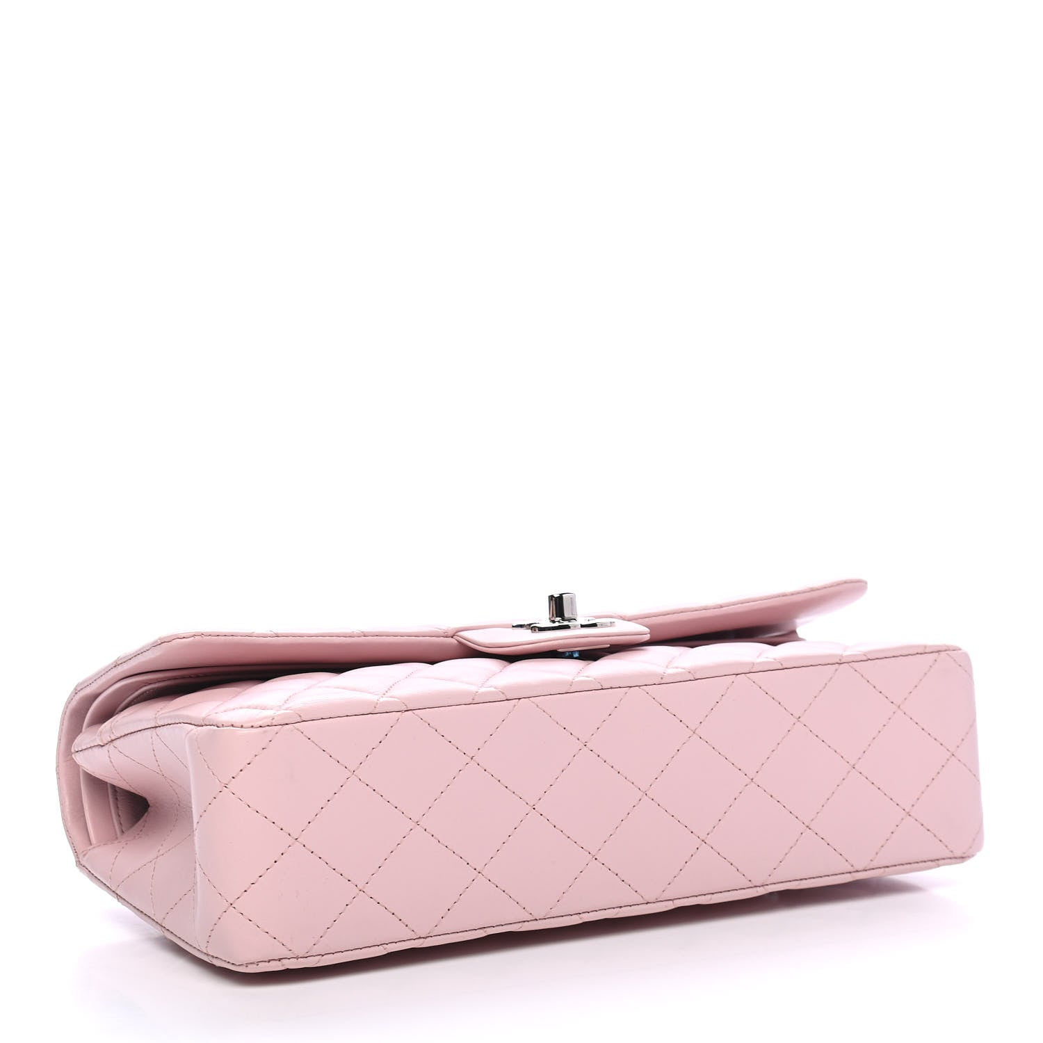 Chanel Lambskin Quilted Medium Double Flap Light Pink 4 of 9