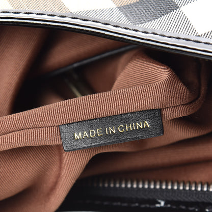 Burberry Supernova Check Buckle Hobo Black 7 of 10