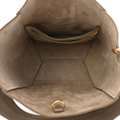Celine Soft Grained Calfskin Sangle Bucket Bag Taupe 5 of 9