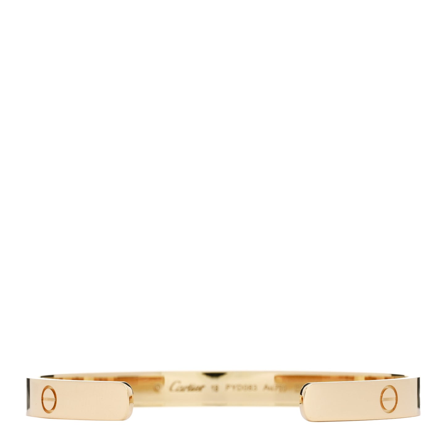 18K Yellow Gold LOVE Cuff Bracelet 18
