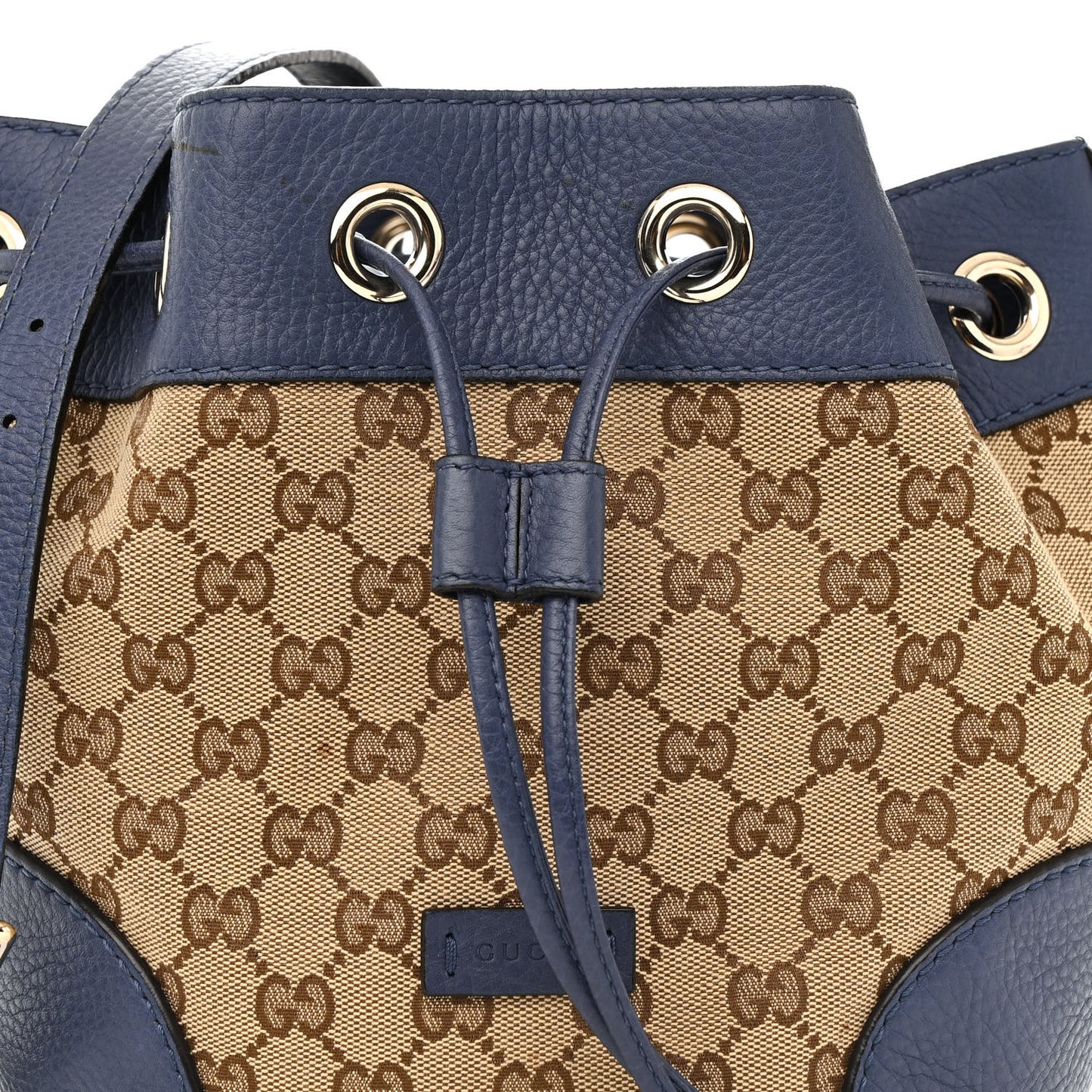 Monogram Cellarius Calfskin Bucket Bag Beige Ebony Washed Ink