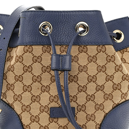 Gucci Monogram Cellarius Calfskin Bucket Bag Beige Ebony Washed Ink 8 of 22