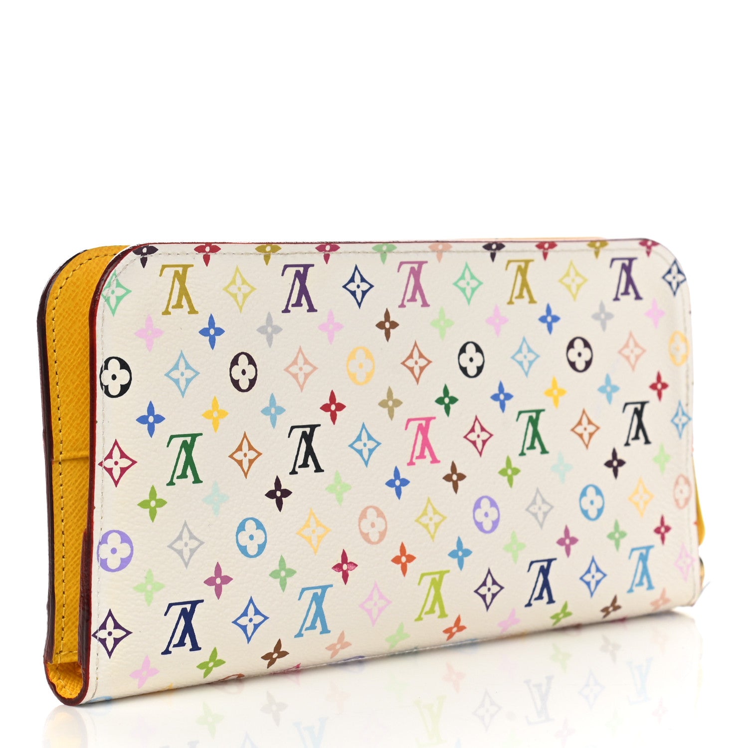 Louis Vuitton Monogram Multicolor Insolite Wallet White Citron 3 of 9