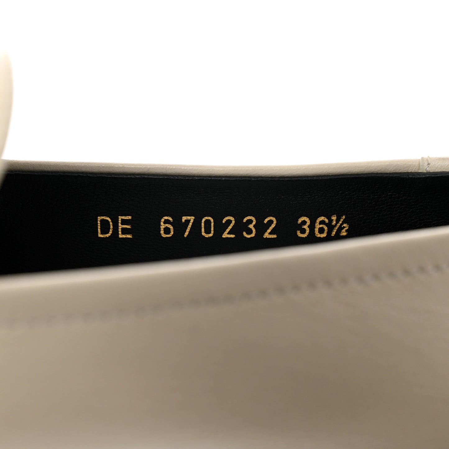 Calfskin Penny Loafers 36.5 Pearl