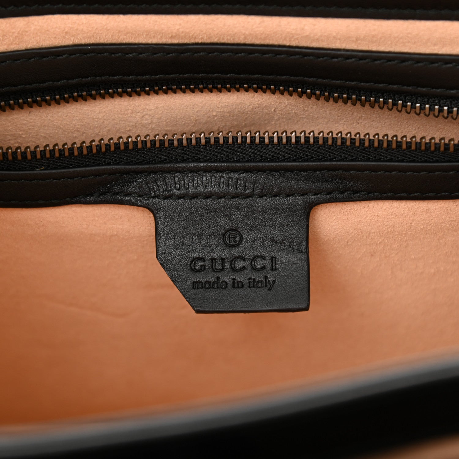 Gucci Calfskin Sylvie Web Small Queen Margaret Top Handle Bag Black 6 of 9