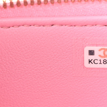 Chanel Caviar Quilted Sweetheart Vanity Case Pink 7 of 11