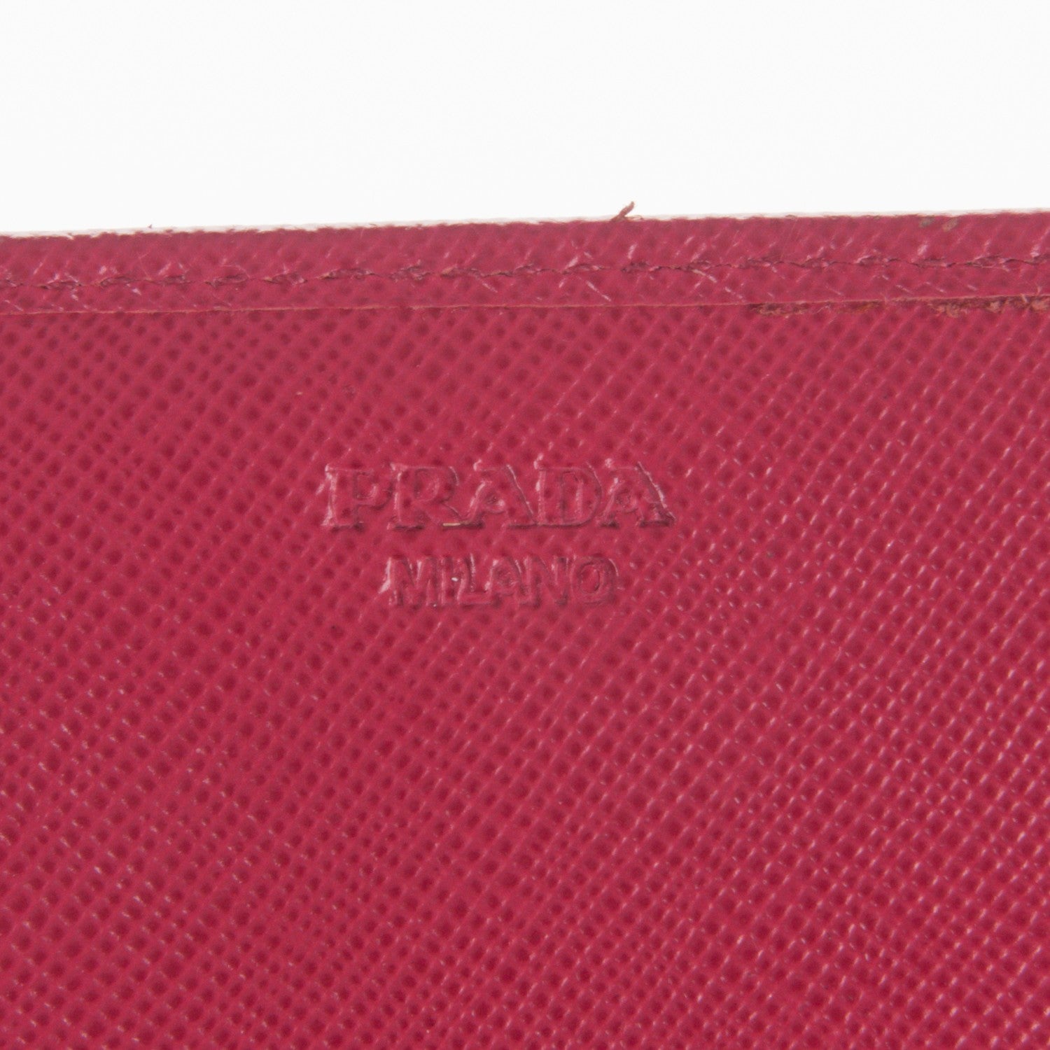 Prada Saffiano Bow Continental Wallet Peonia 5 of 8