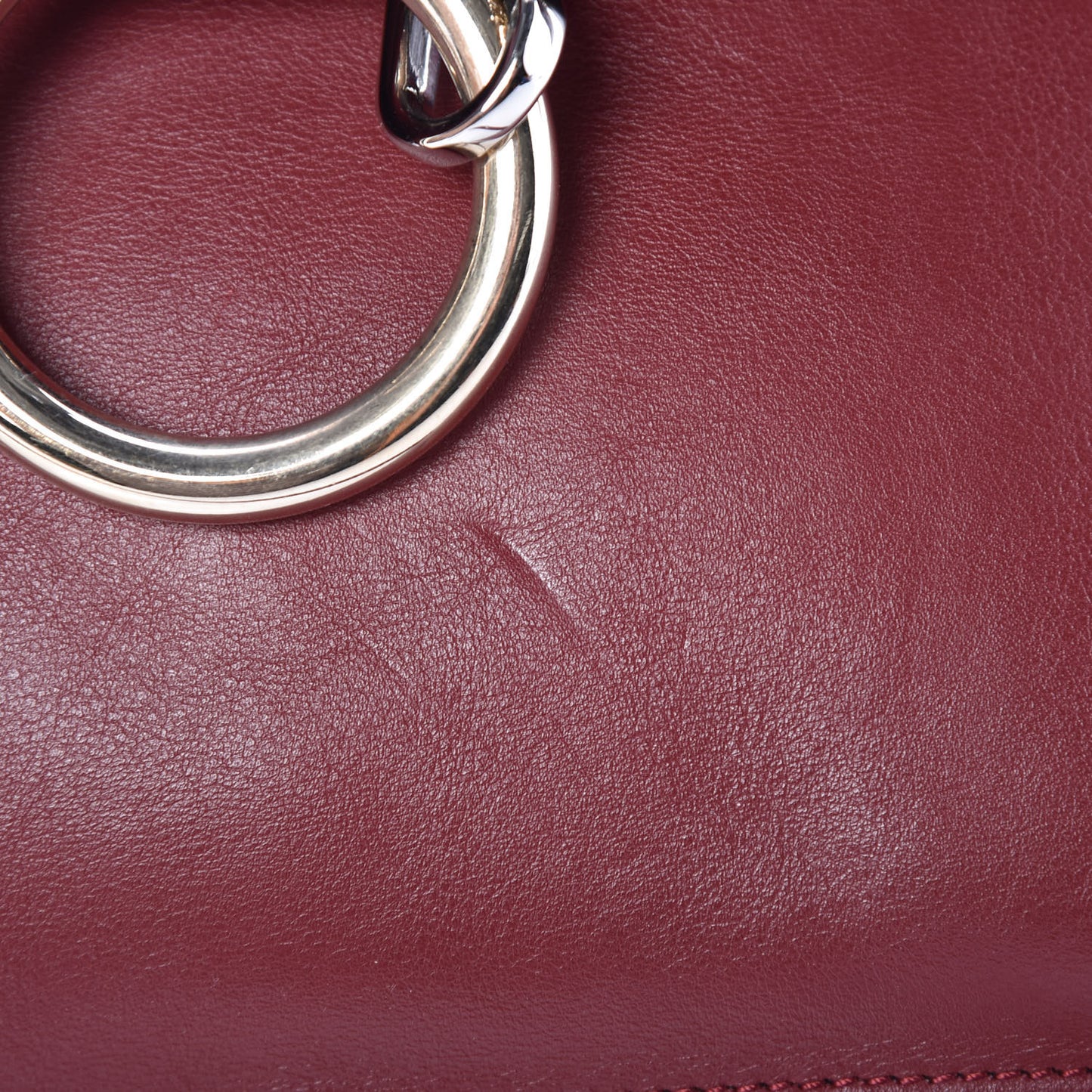 Calfskin Suede Medium Faye Shoulder Bag Plum Purple