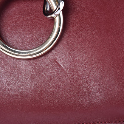 Chloe Calfskin Suede Medium Faye Shoulder Bag Plum Purple 11 of 11