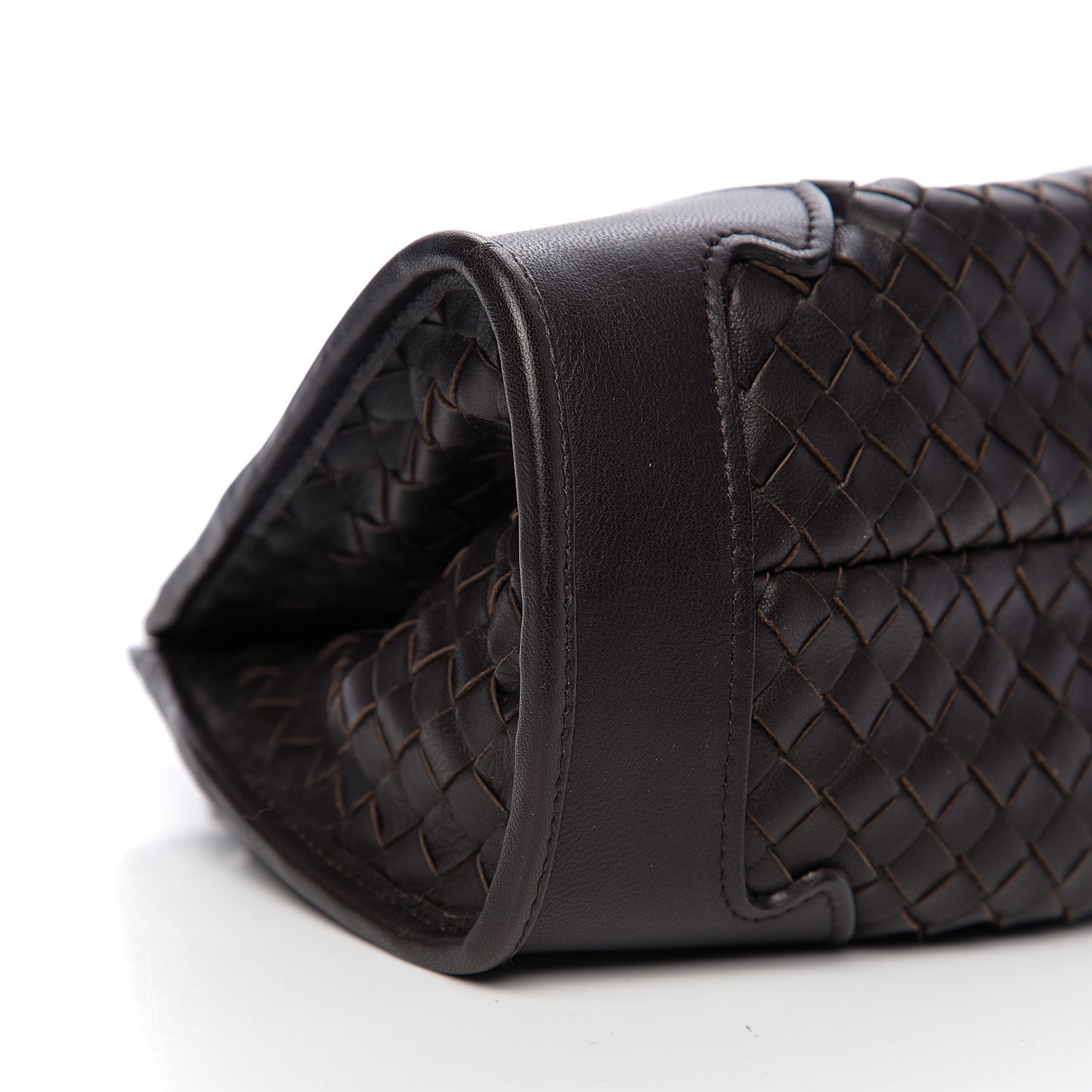 Nappa Intrecciato Small Chain Shoulder Bag Moro