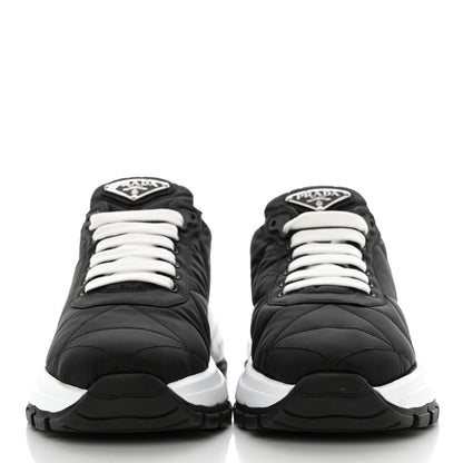 Prada Re-Nylon Piuma Metal Triangle Logo Quilted 45mm Sneakers 41 Black 2 of 9