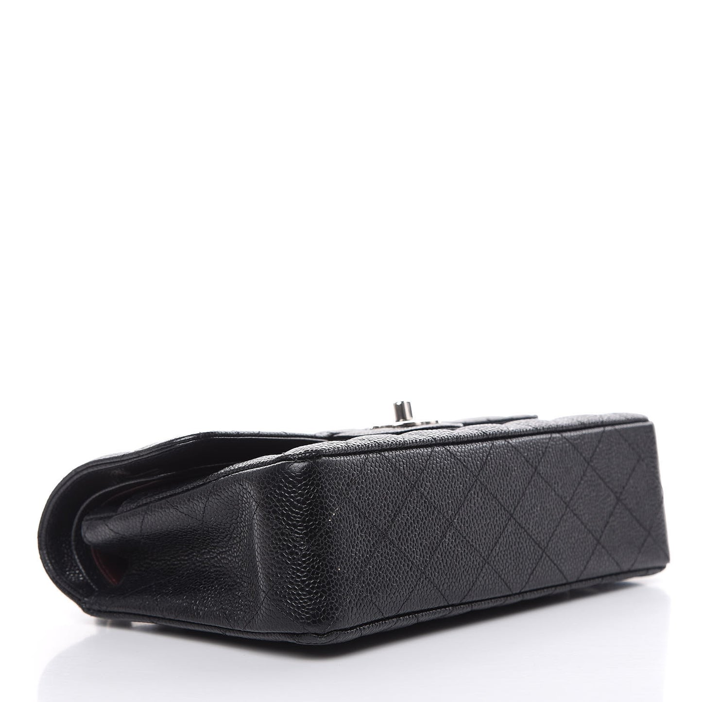 Caviar Quilted Small Double Flap Black