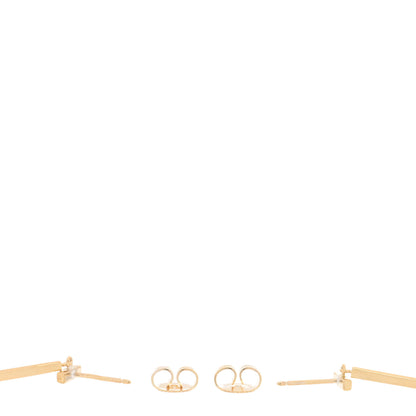 Tiffany 18K Yellow Gold T Bar Earrings 3 of 4