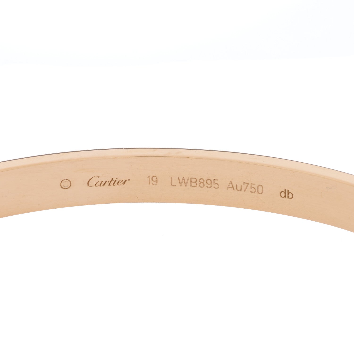 Cartier 18K Yellow Gold LOVE Bracelet 19 3 of 5