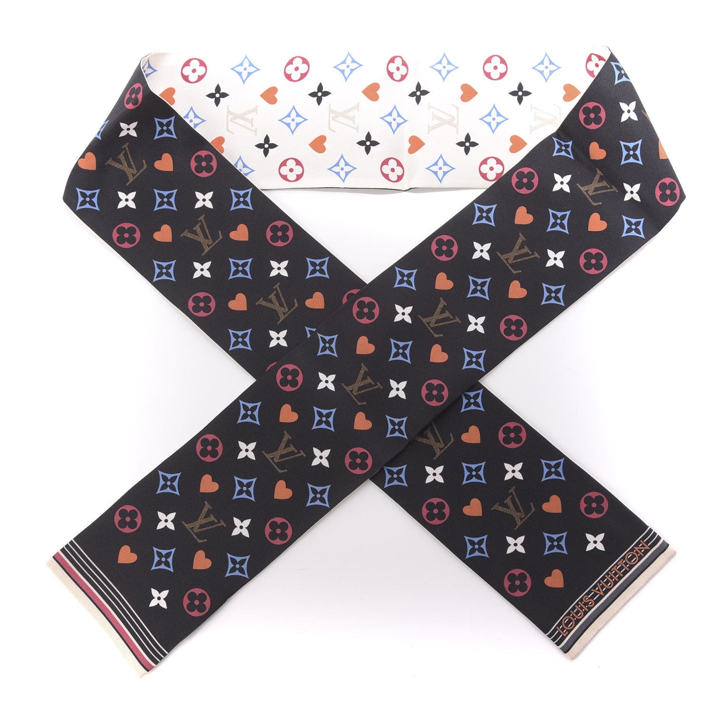 Silk Game On Bandeau Black White