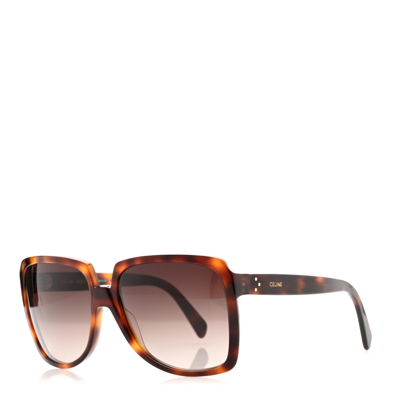 Celine Acetate Oversized Square Sunglasses CL401461 Tortoise 1 of 7