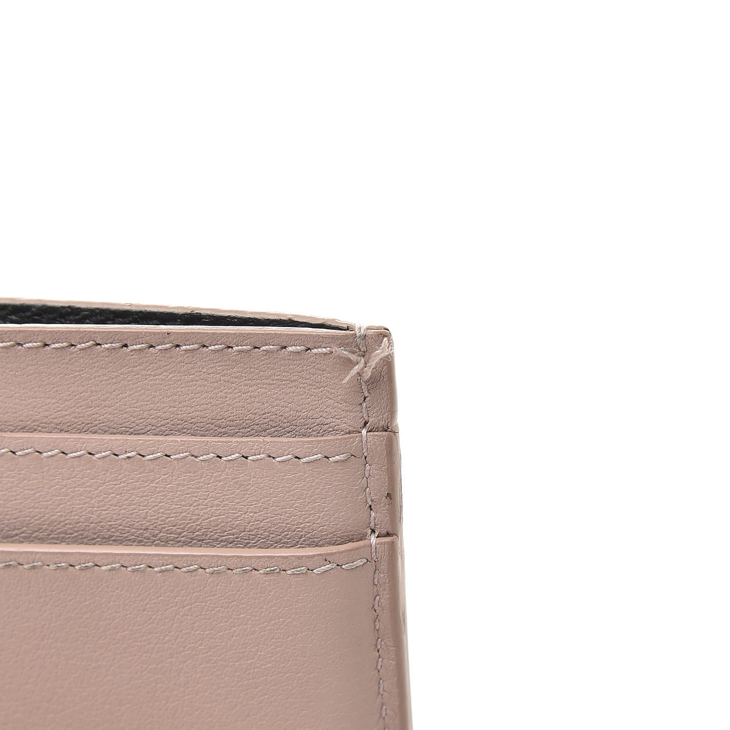 Saint Laurent Calfskin Monogram Credit Card Case Nude 10 of 11