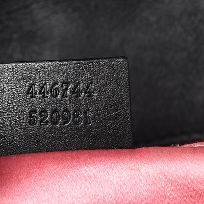 Gucci Velvet Matelasse Mini GG Marmont Shoulder Bag Black 6 of 22