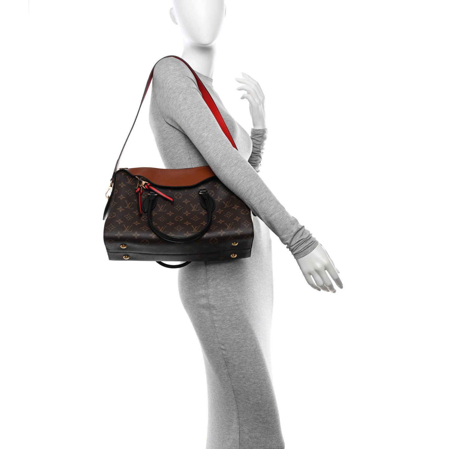 Louis Vuitton Monogram Tuileries Caramel Rouge 2 of 9