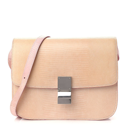 Celine Lizard Medium Classic Box Flap Bag Pink 1 of 7