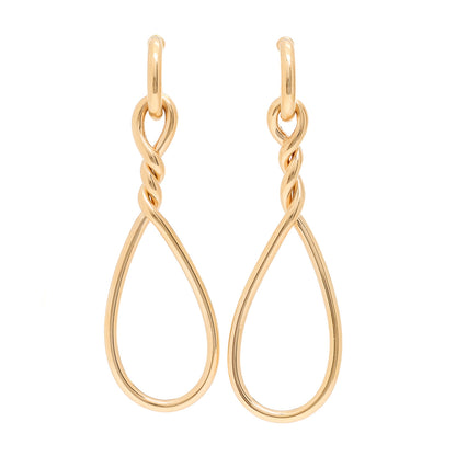 David Yurman 18K Rose Gold Continuance Drop Earrings 1 of 4