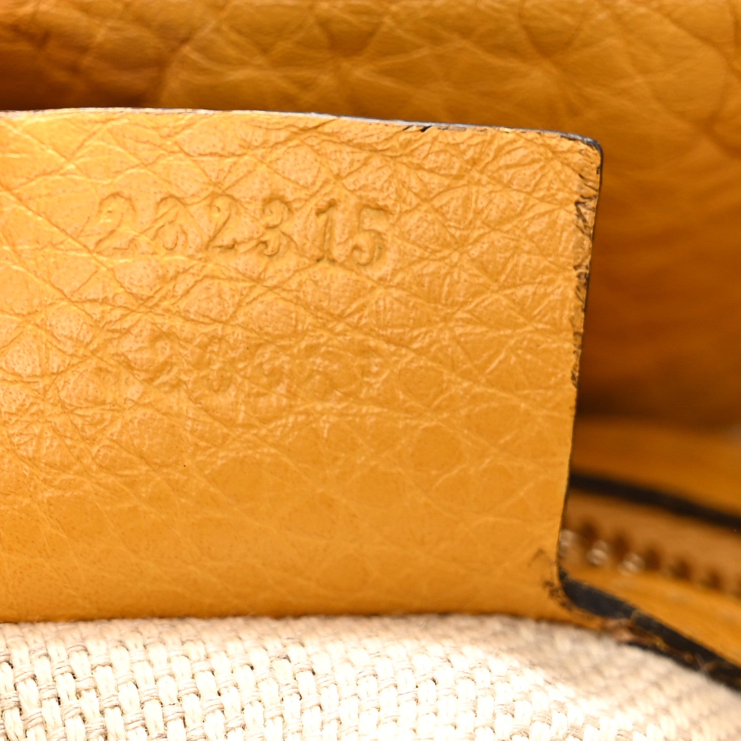 Gucci Monogram Medium Diana Bamboo Shoulder Bag Yellow 7 of 11