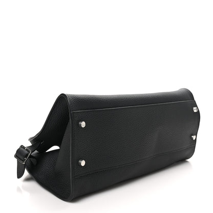The Row Grained Calfskin Margaux Shoulder 12 Black 4 of 9