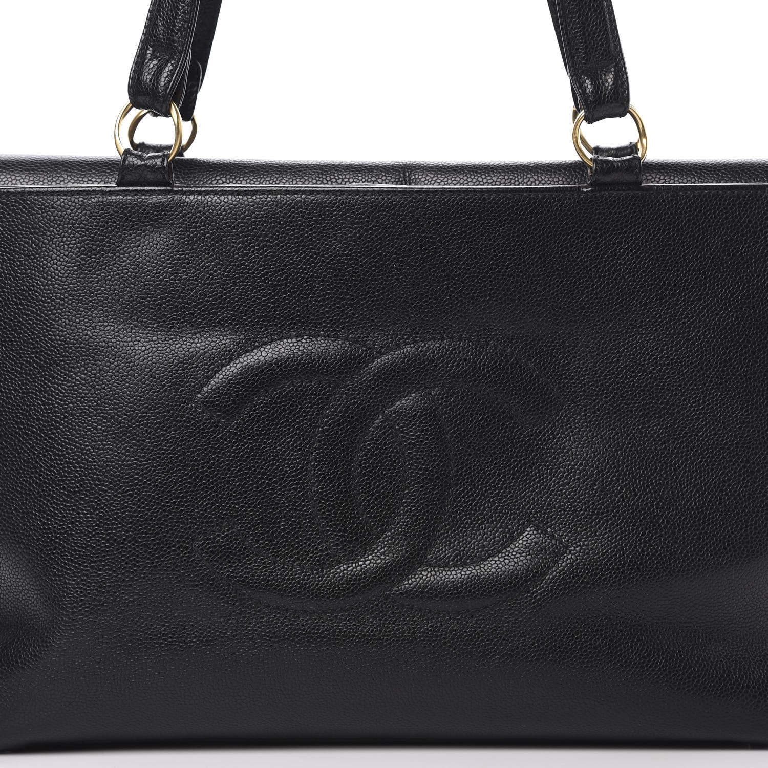 Chanel Caviar CC Tote Black 8 of 20