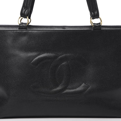Chanel Caviar CC Tote Black 8 of 20
