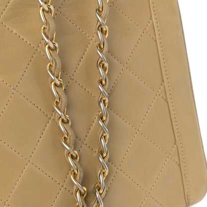 Chanel Lambskin Quilted Medium Single Flap Beige 13 of 17