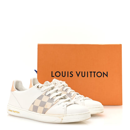 Louis Vuitton Damier Azur Front Row Sneaker 37.5 White 9 of 9