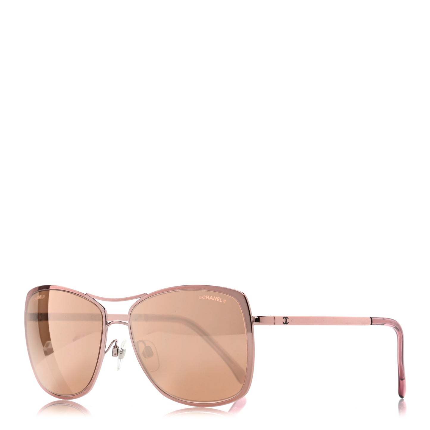 Metal Pilot Summer Sunglasses 4224 Rose Gold