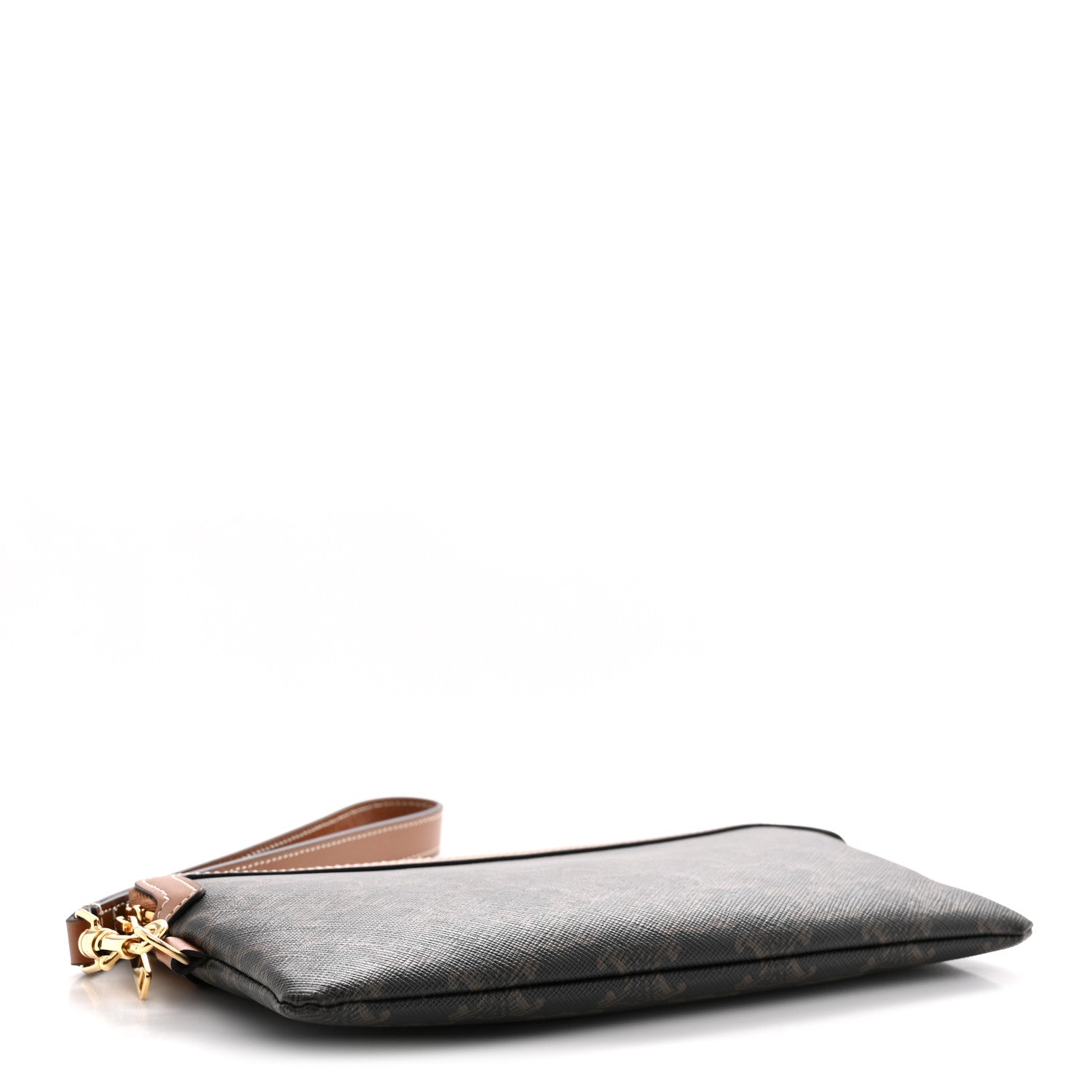 Celine Triomphe Calfskin Long Pouch With Strap Tan 4 of 9