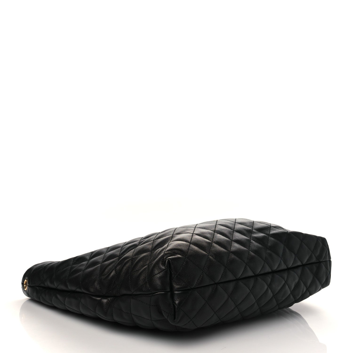 Saint Laurent Lambskin Quilted Maxi Icare Shopping Tote Black 5 of 7