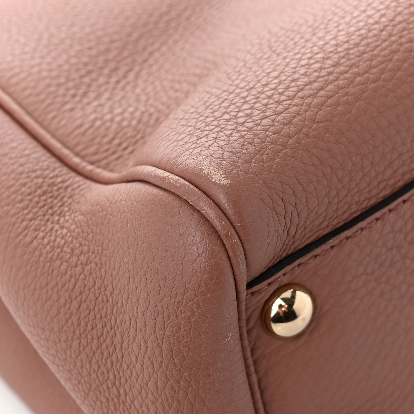 Calfskin Small Bamboo Shopper Tote Camelia