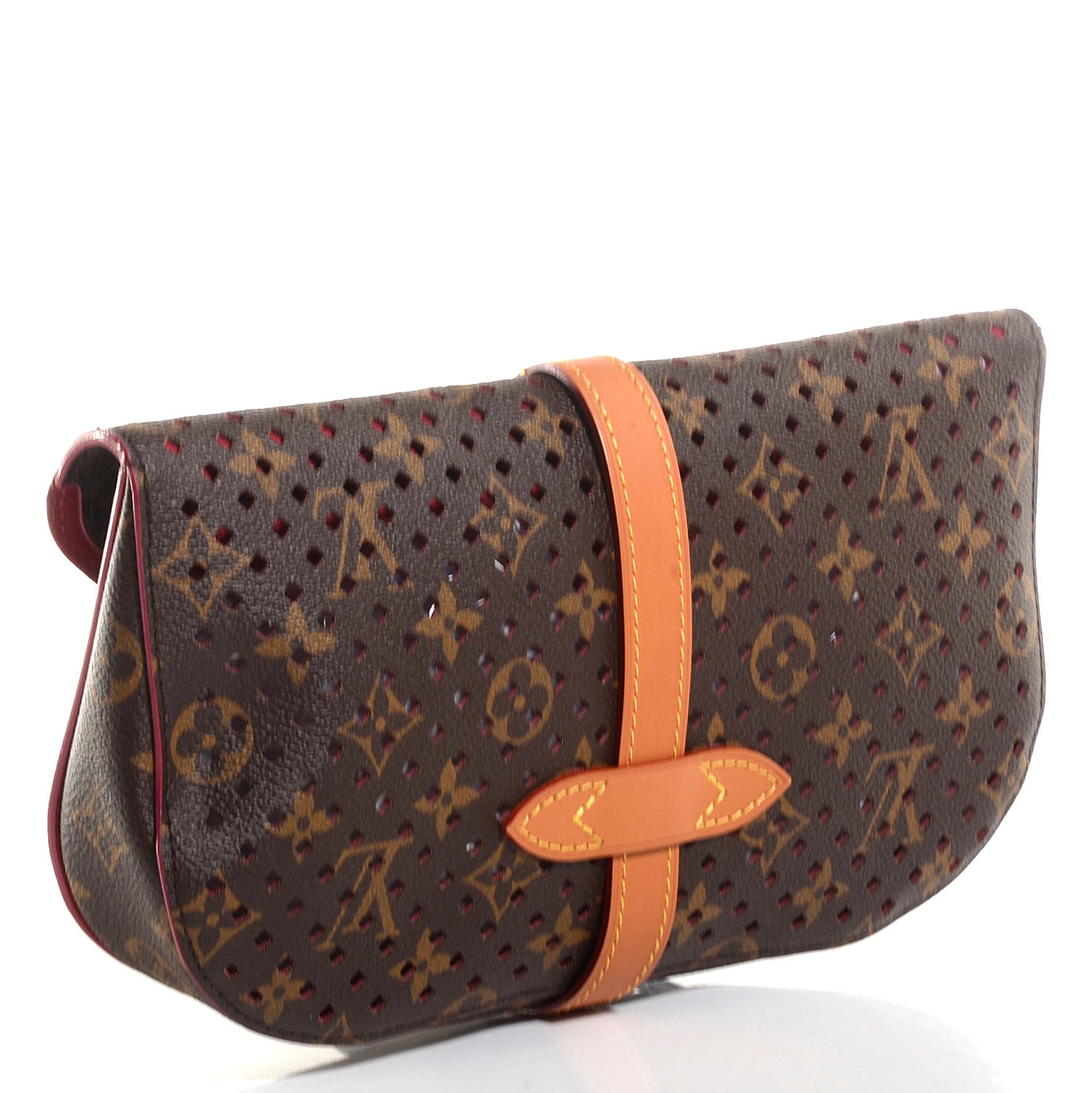 Louis Vuitton Monogram SC Flore Clutch Saumur Corail 2 of 6